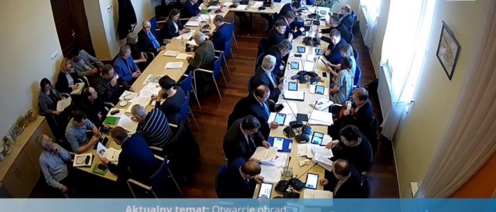 Transmisja z XLVI-tej Sesji Rady Miejskiej w Myślenicach 