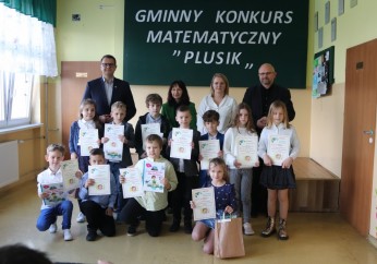 Wręczenie nagród w II Gminnym Konkursie Matematycznym `Plusik`