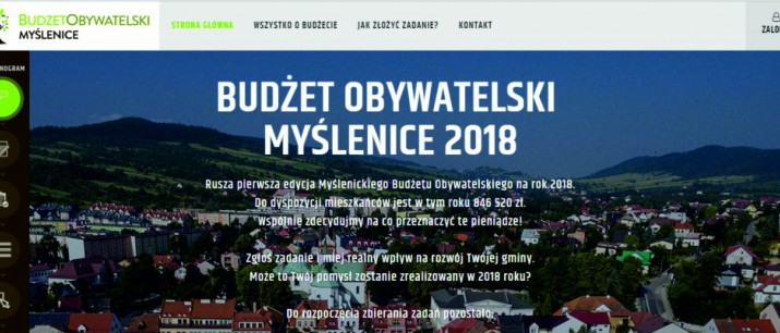 Rusza platforma Budżetu Obywatelskiego - bo.myslenice.pl