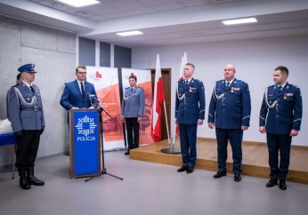 Pożegnanie Komendanta Wojewódzkiego Policji w Myślenicach insp. Macieja Kubiaka