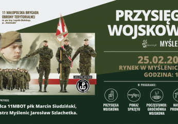 Przysięga wojskowa Małopolskiej Brygady Terytorialnej na myślenickim Rynku - zapraszamy!
